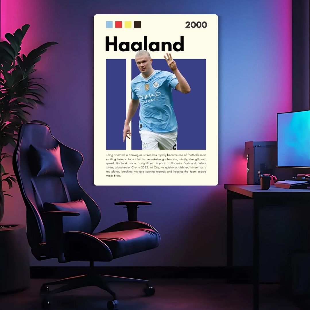 Haaland Metal Poster