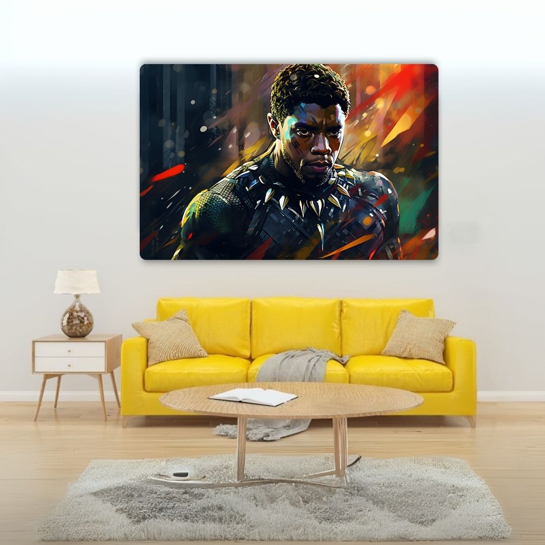 Black Panther Metal Poster