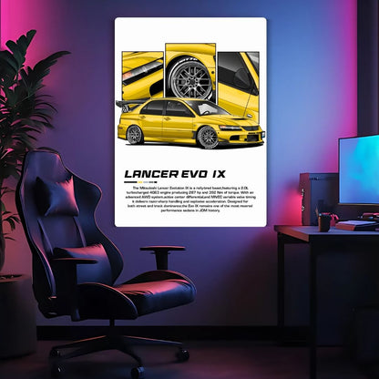 Lancer EVO IX Metal Poster