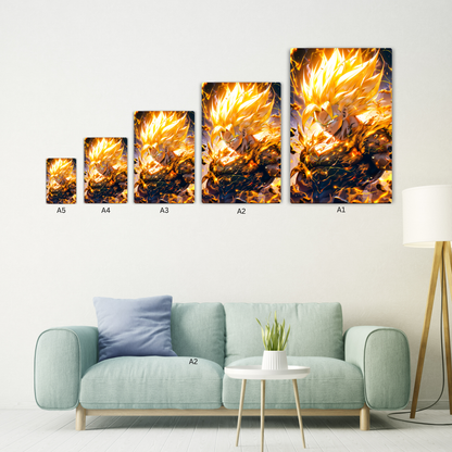 Super Saiyan Goku Metal Poster
