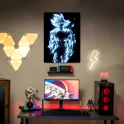 Goku Neon Metal Poster