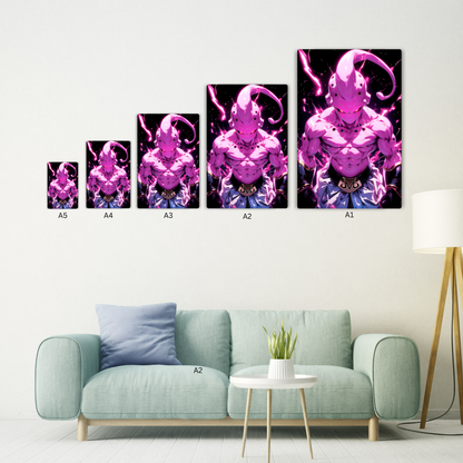 Kid Buu Metal Poster