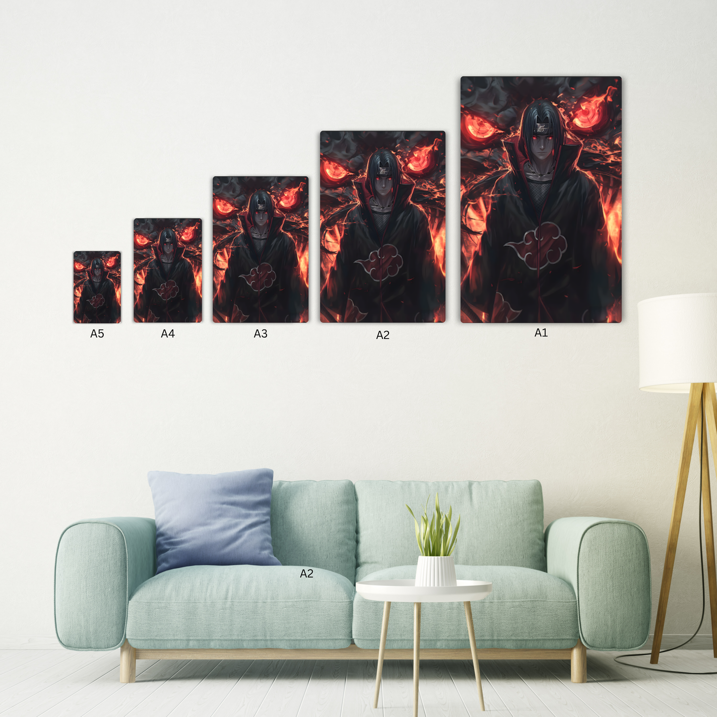 Itachi's Dragon Summons Metal Poster