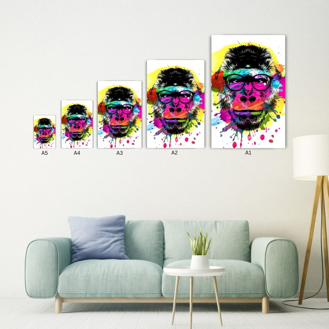 Abstract Monkey Metal Poster
