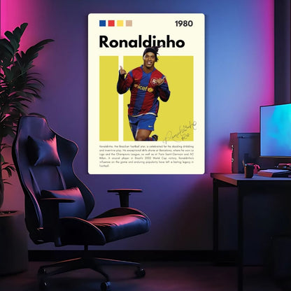 Ronaldinho Metal Poster