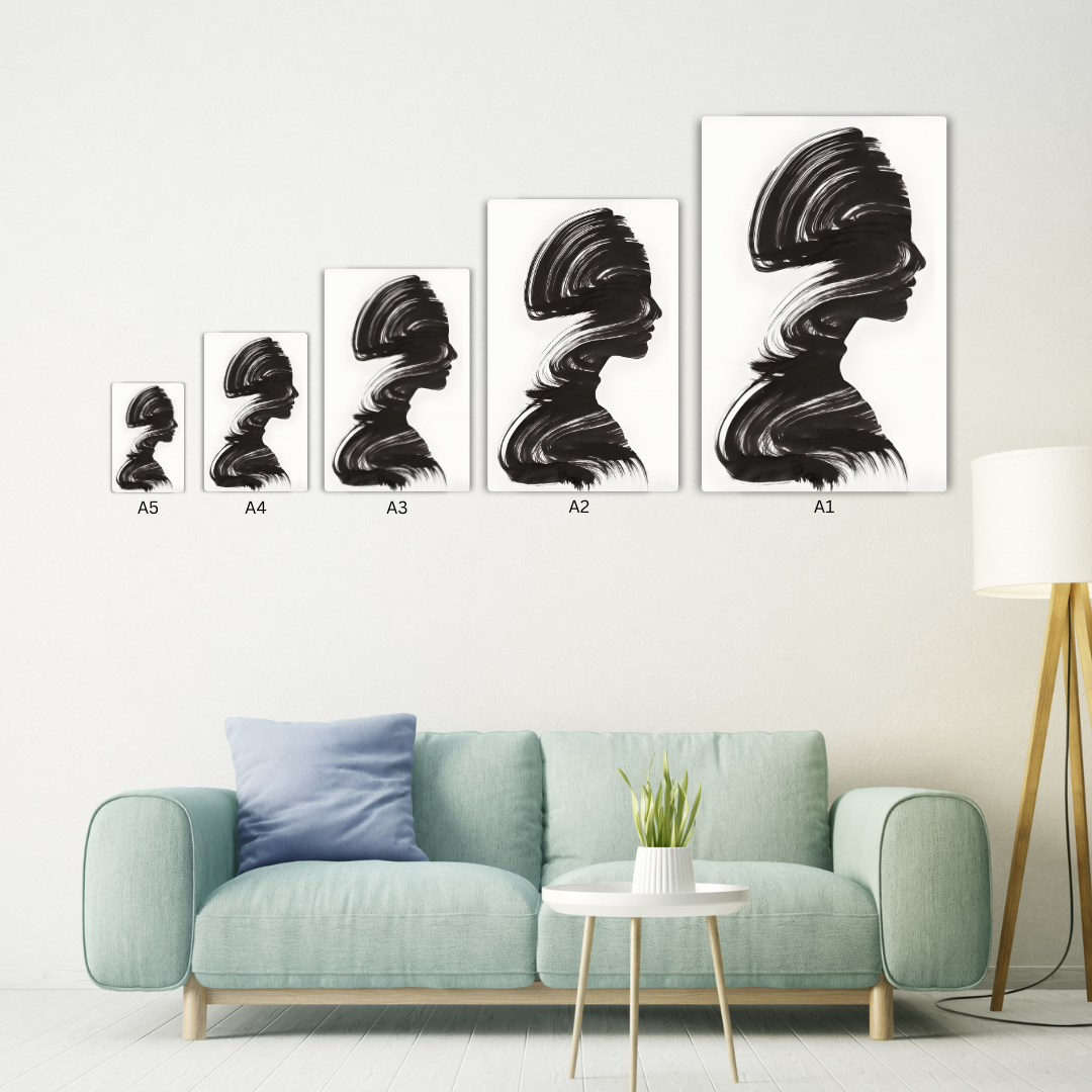 Brushed Lady Art Metal Poster