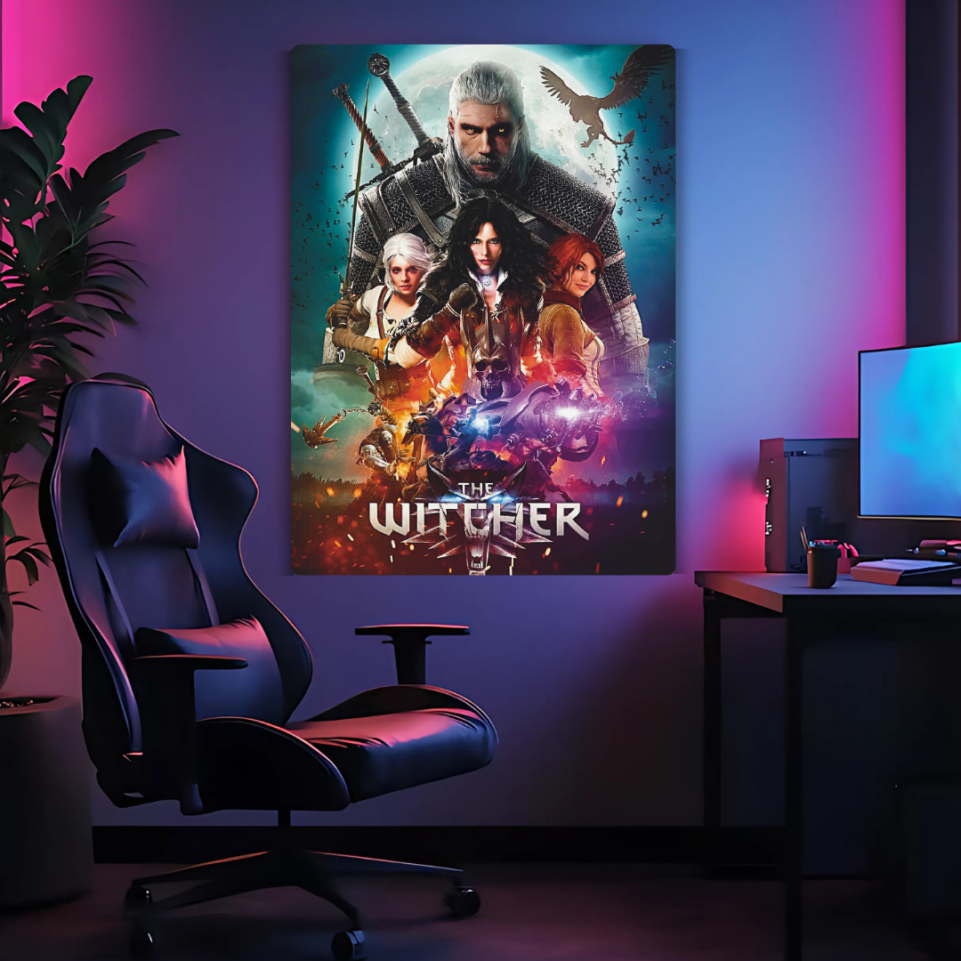 The Witcher Metal Poster