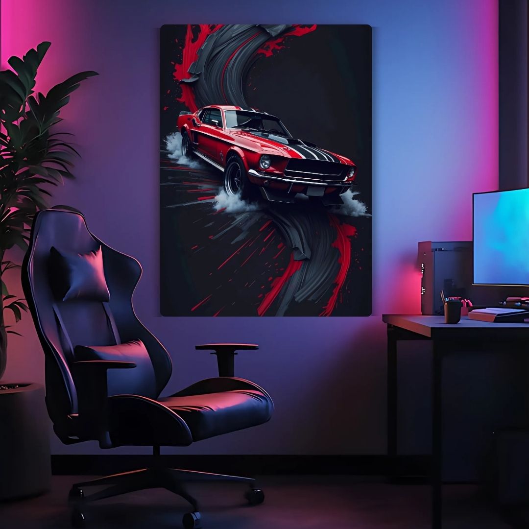 Mustang - Shadow Streak Metal Poster