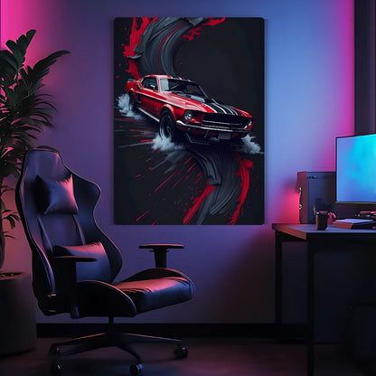 Mustang - Shadow Streak Metal Poster