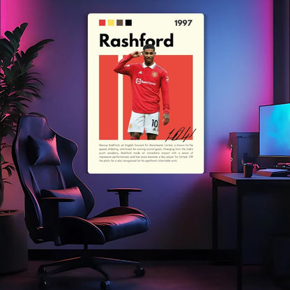 Marcus Rashford Metal Poster