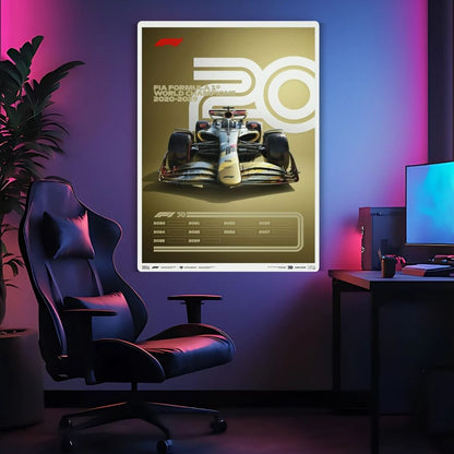 F1 World Champions 2020-2029 Metal Poster