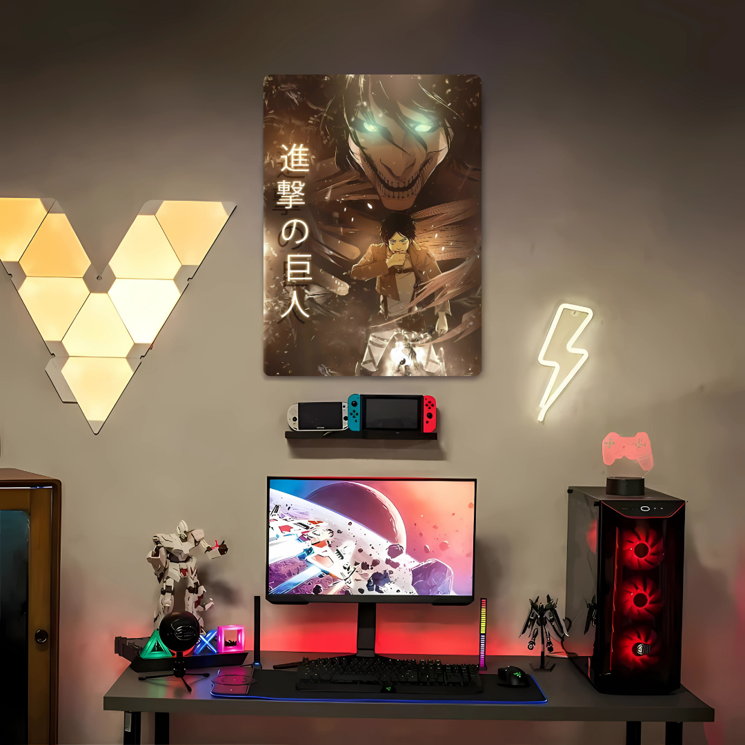 Titan Eren Yeager Metal Poster