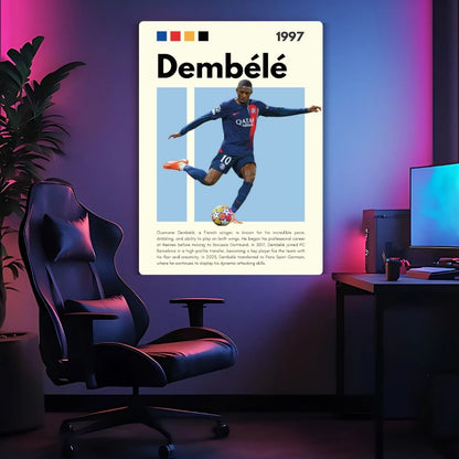 Ousmane Dembélé Metal Poster