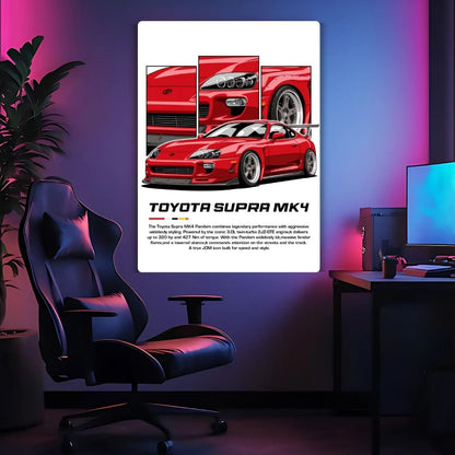 Toyota Supra MK4 Metal Poster