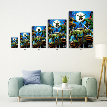 Ninja Turtles Metal Poster