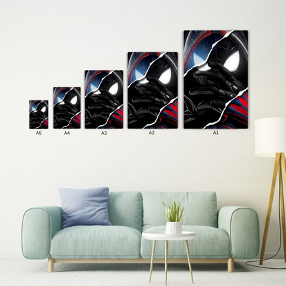 Masked Duality Metal Poster