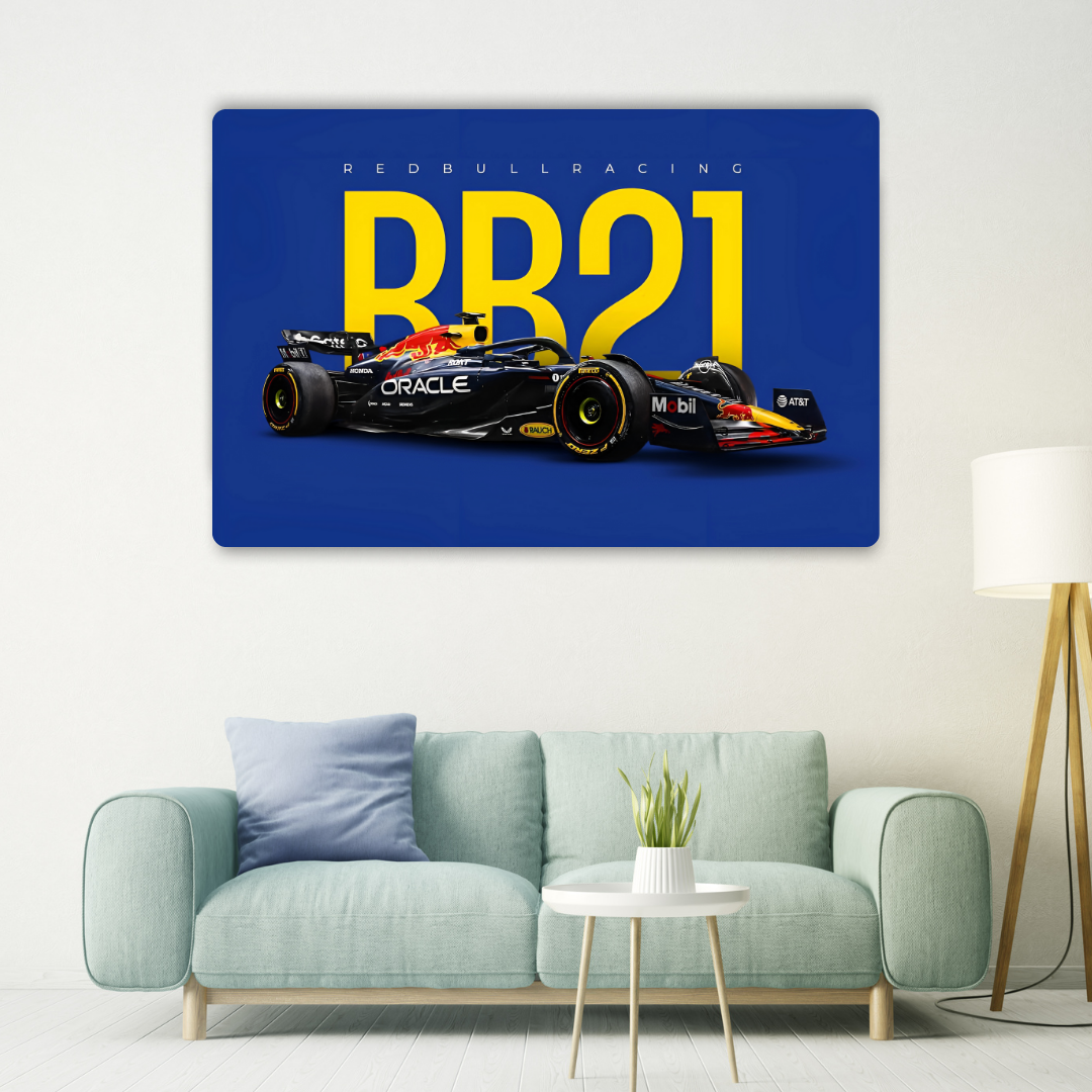 Red Bull RB21 Metal Poster