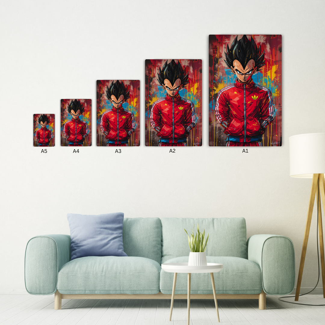 Vegeta Metal Poster