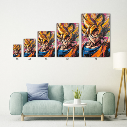 Goku Art Metal Poster
