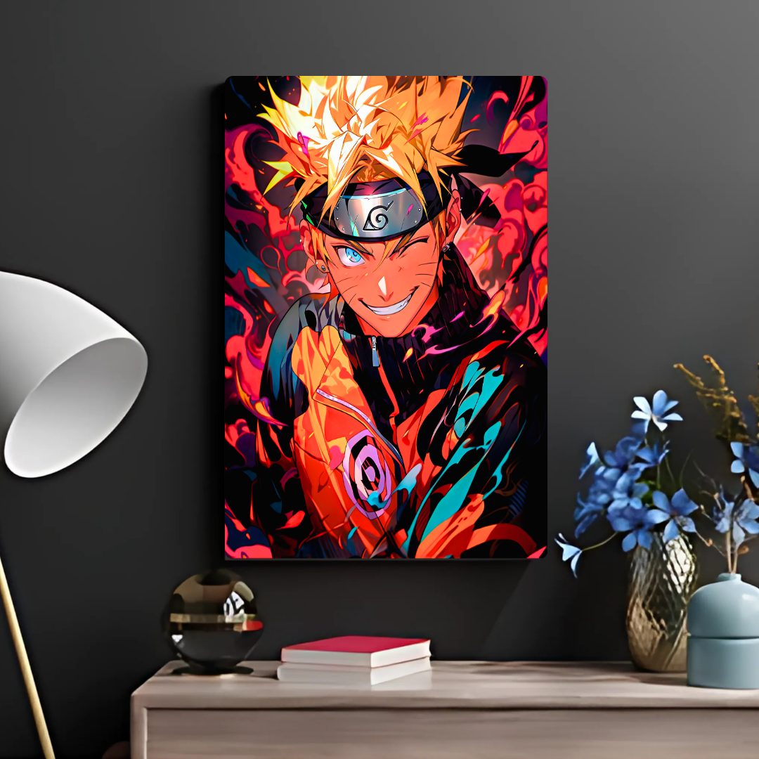 Naruto's Energetic Metal Poster