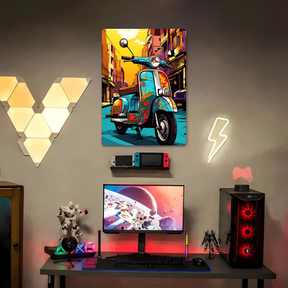 Scooter Art Metal Poster