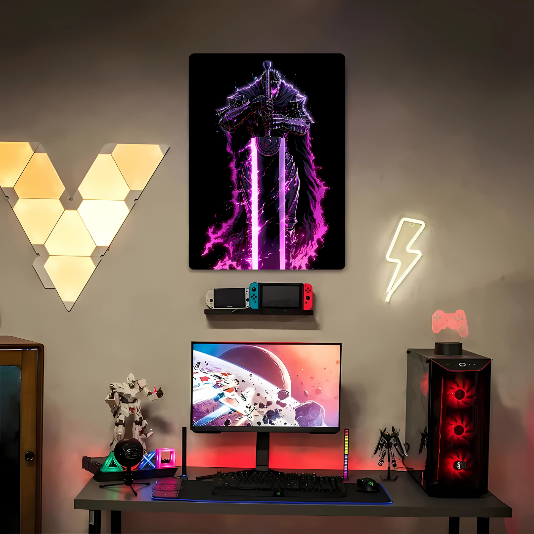 Guts Neon Metal Poster