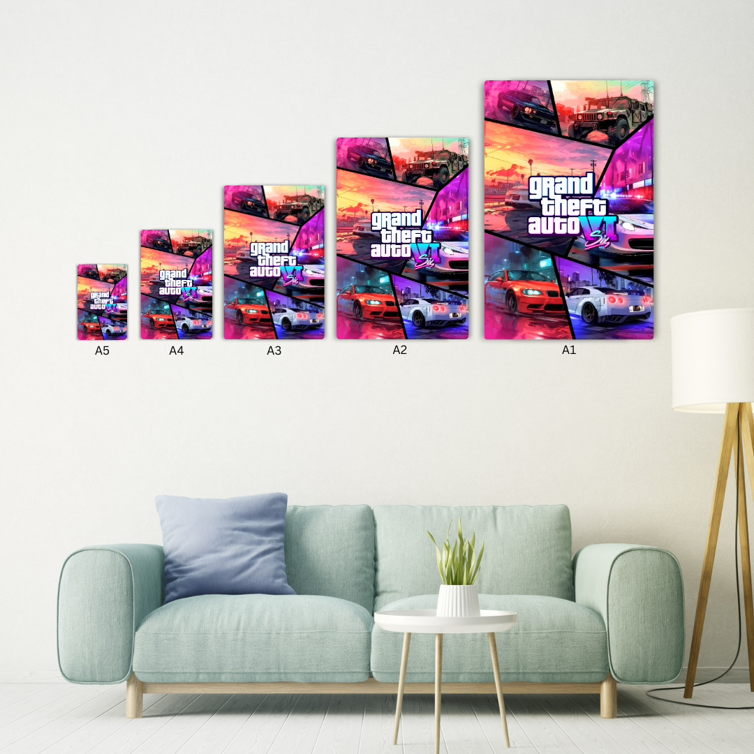 GTA VI Metal Poster