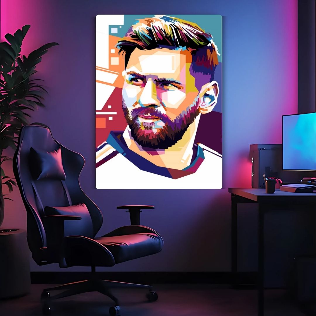 Iconic Messi Metal Poster