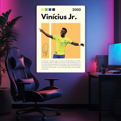 Vinícius Jr. Metal Poster