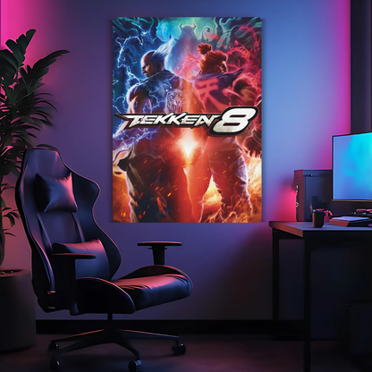 Tekken 8 Metal Poster