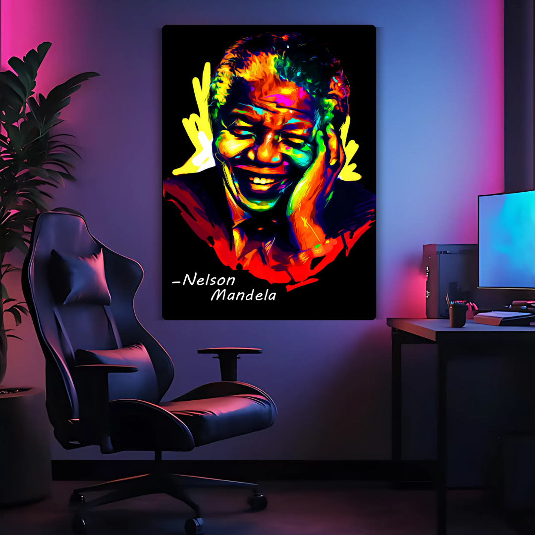 Nelson Mandela Metal Poster