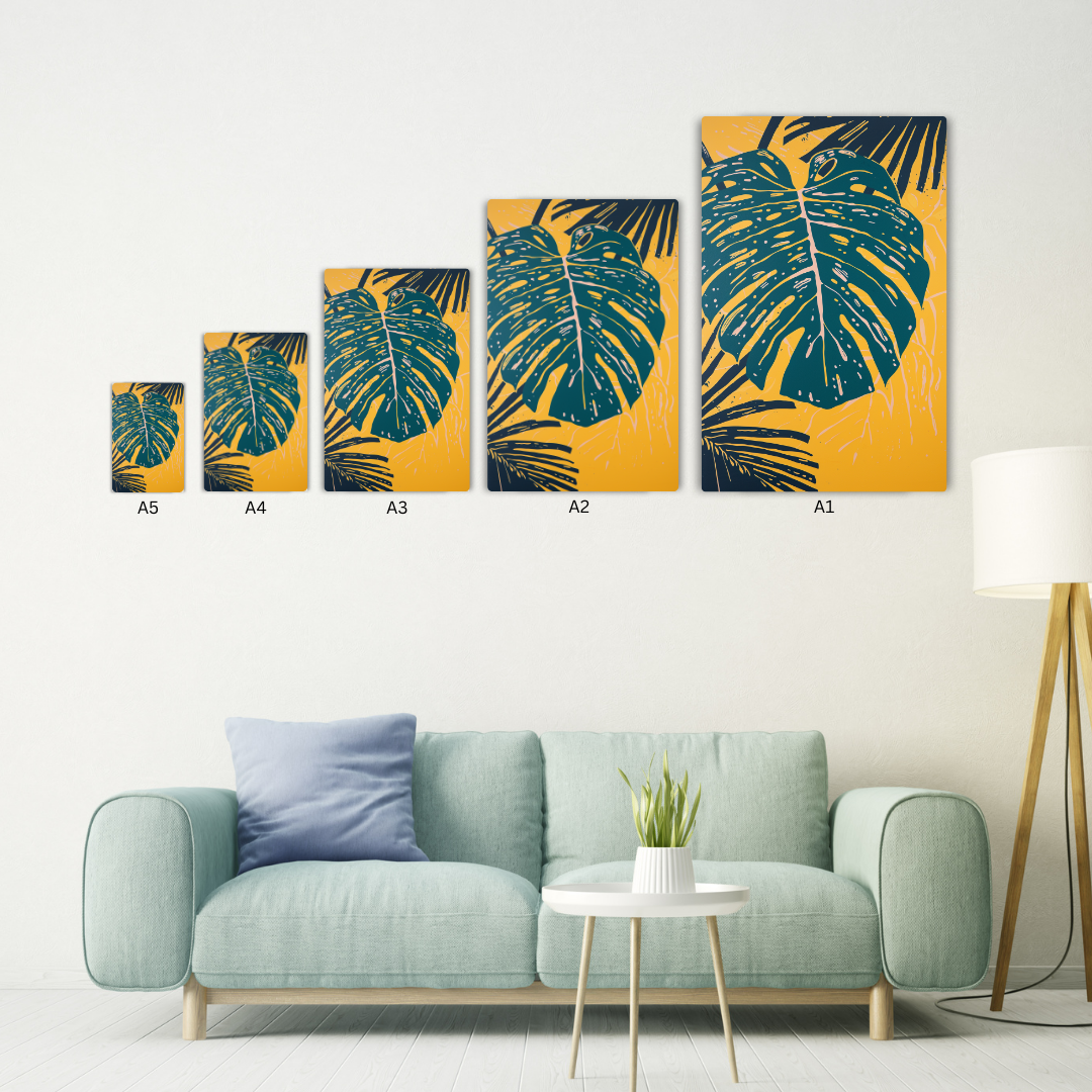 Leaf Art Metal Poster