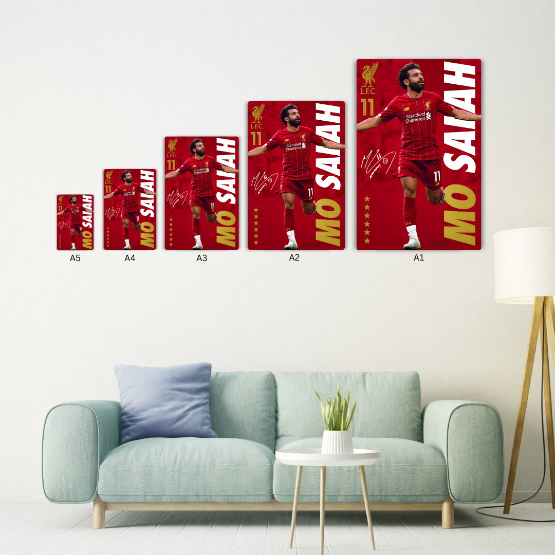 Mohamed Salah Metal Poster