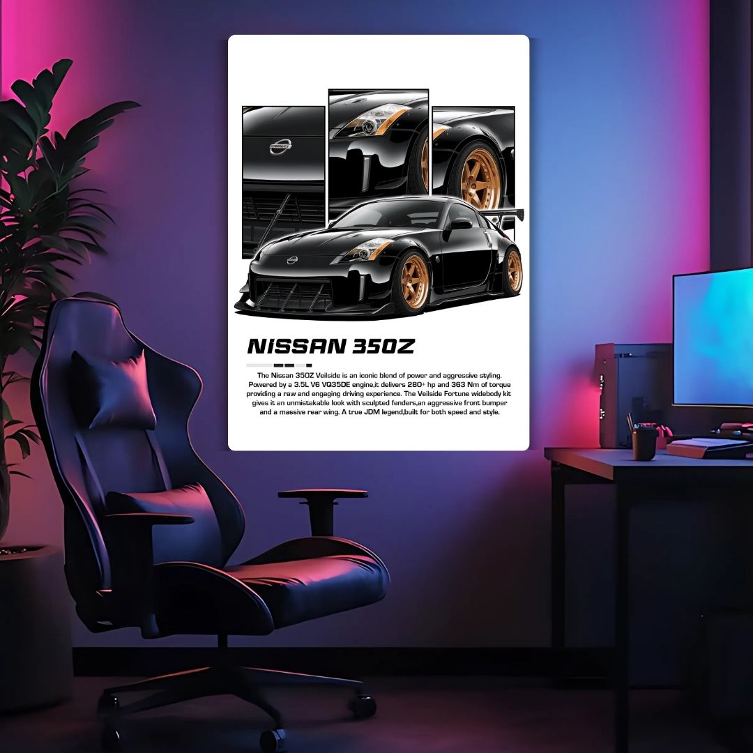 Nissan 350 Z Metal Poster
