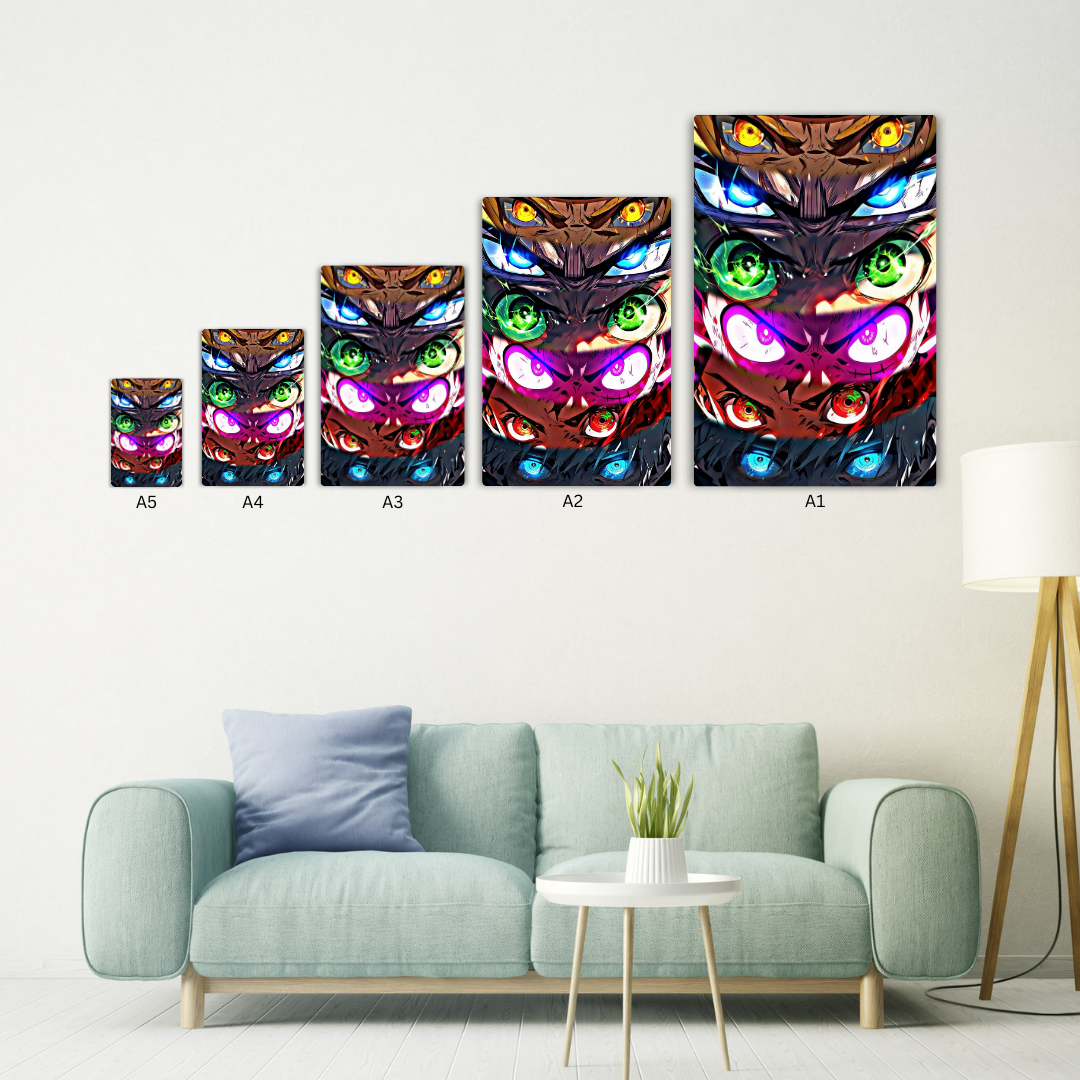 Anime Eyes Metal Poster