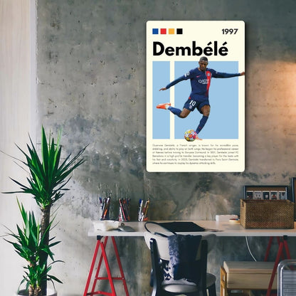 Ousmane Dembélé Metal Poster