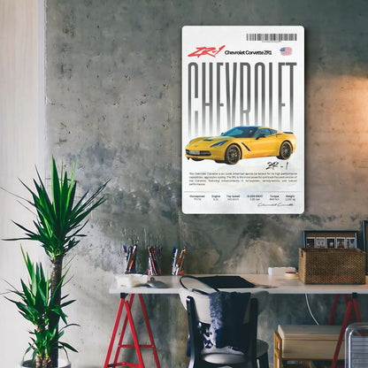 Chevrolet Corvette ZR1 Metal Poster