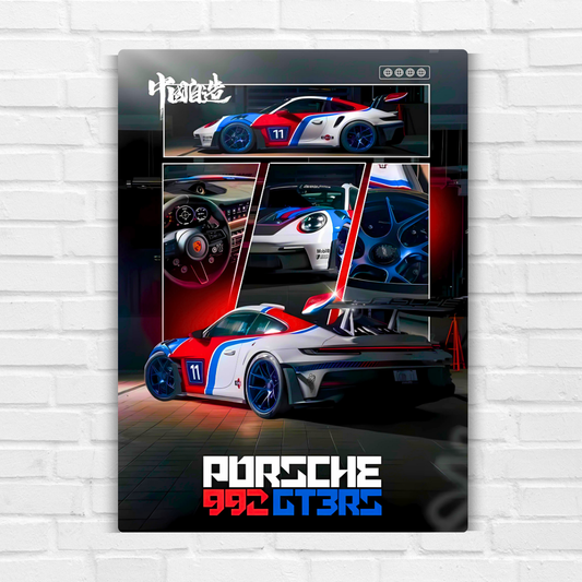 Porsche Metal Poster