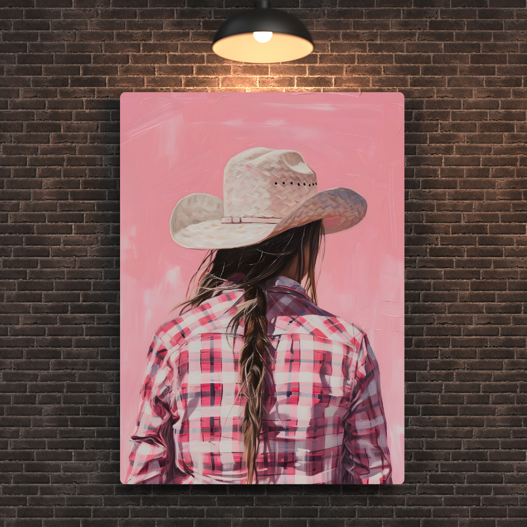 Cowgirl Metal Poster