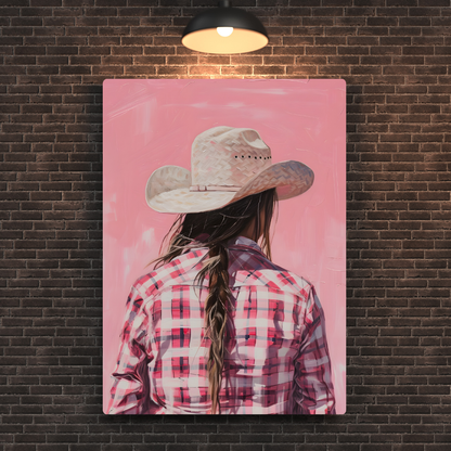 Cowgirl Metal Poster