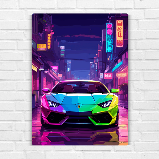 Lambo Deviance Metal Poster