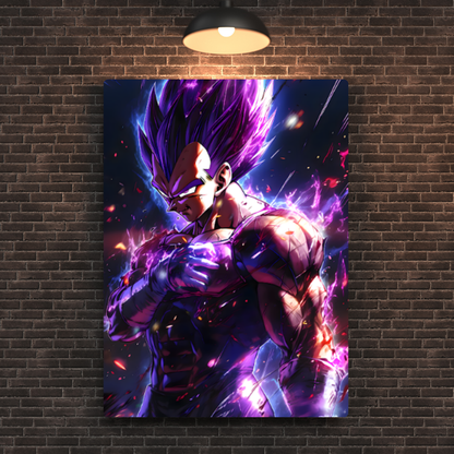 Purple Vegeta Metal Poster