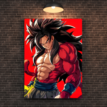 Goku Super Saiyan 4 Metal Poster