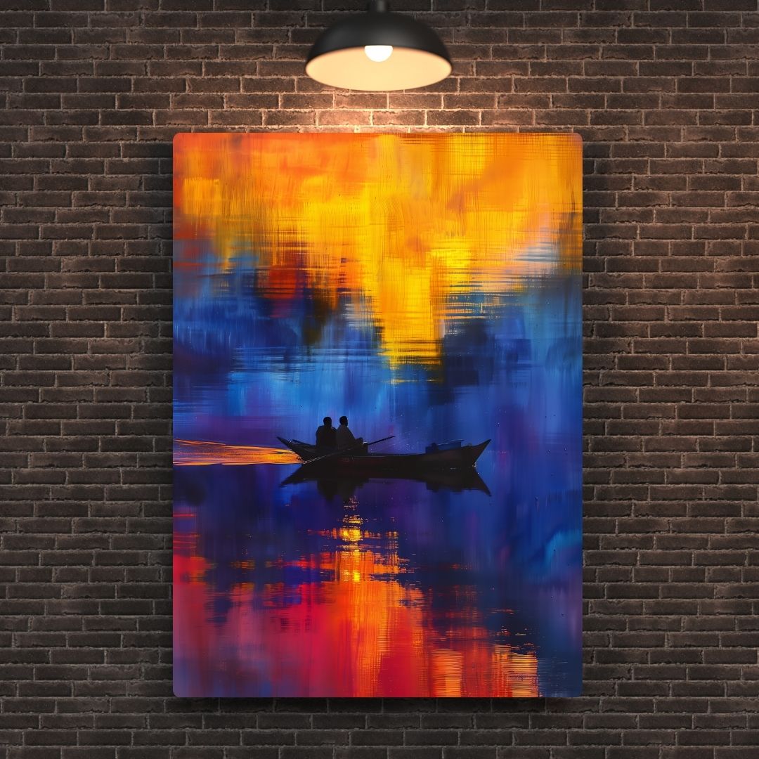 Sunset Reflections Metal Poster