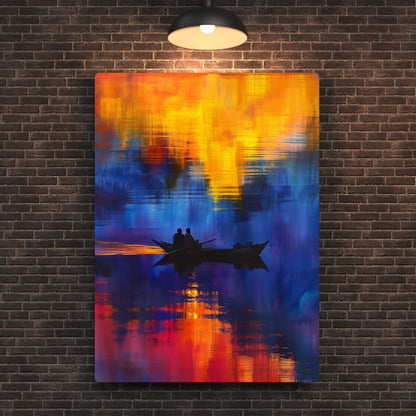 Sunset Reflections Metal Poster