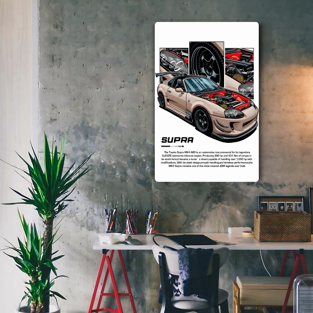 Supra MK4 A80 Metal Poster