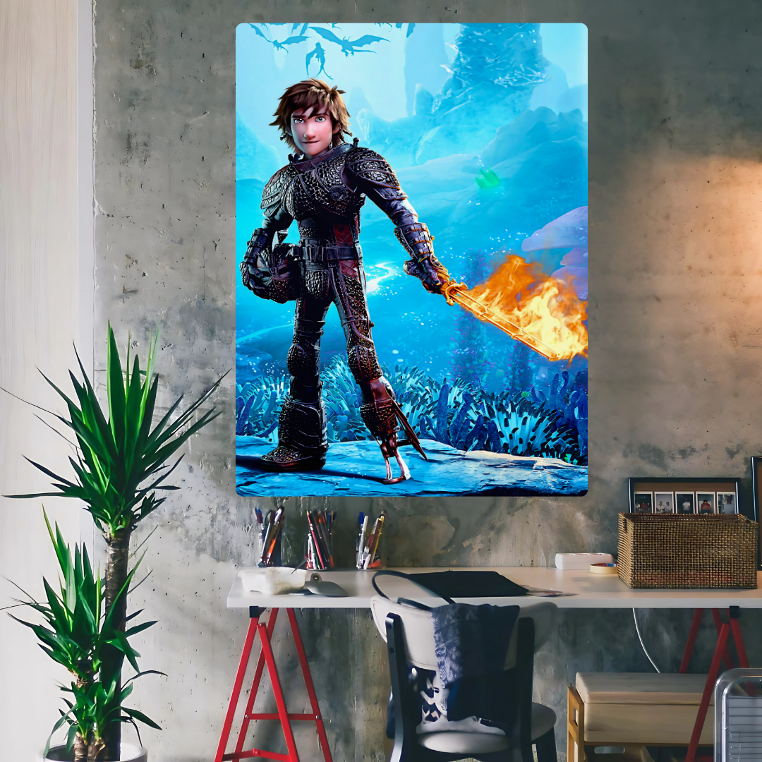 How to Train Your Dragon Metal Poster