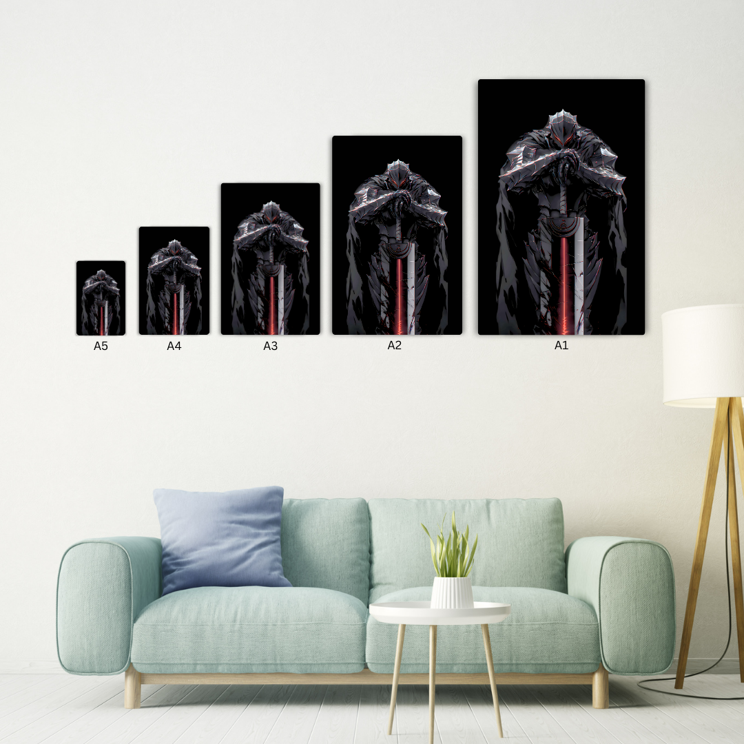 Guts Black Swordsman Metal Poster