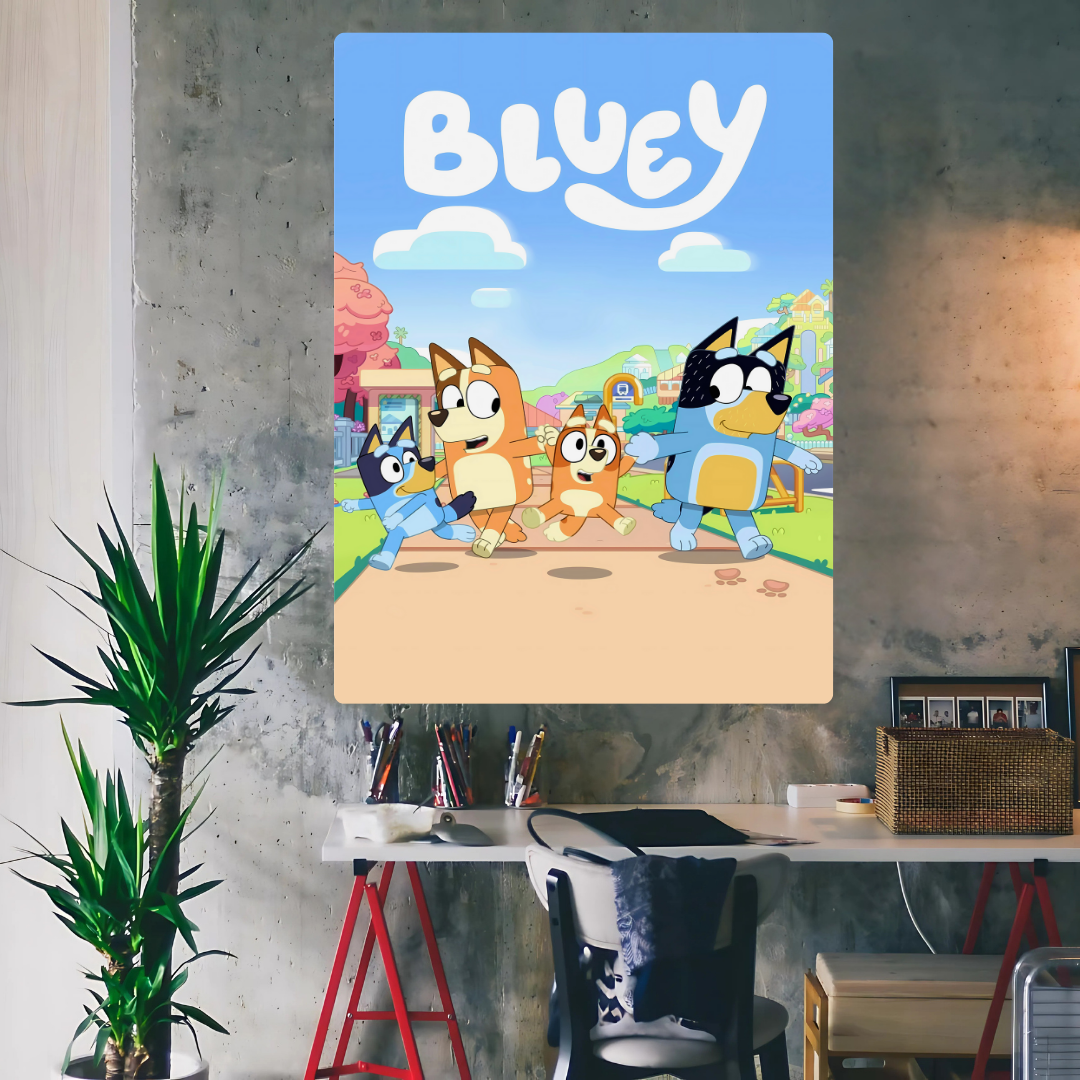 Bluey Metal Poster
