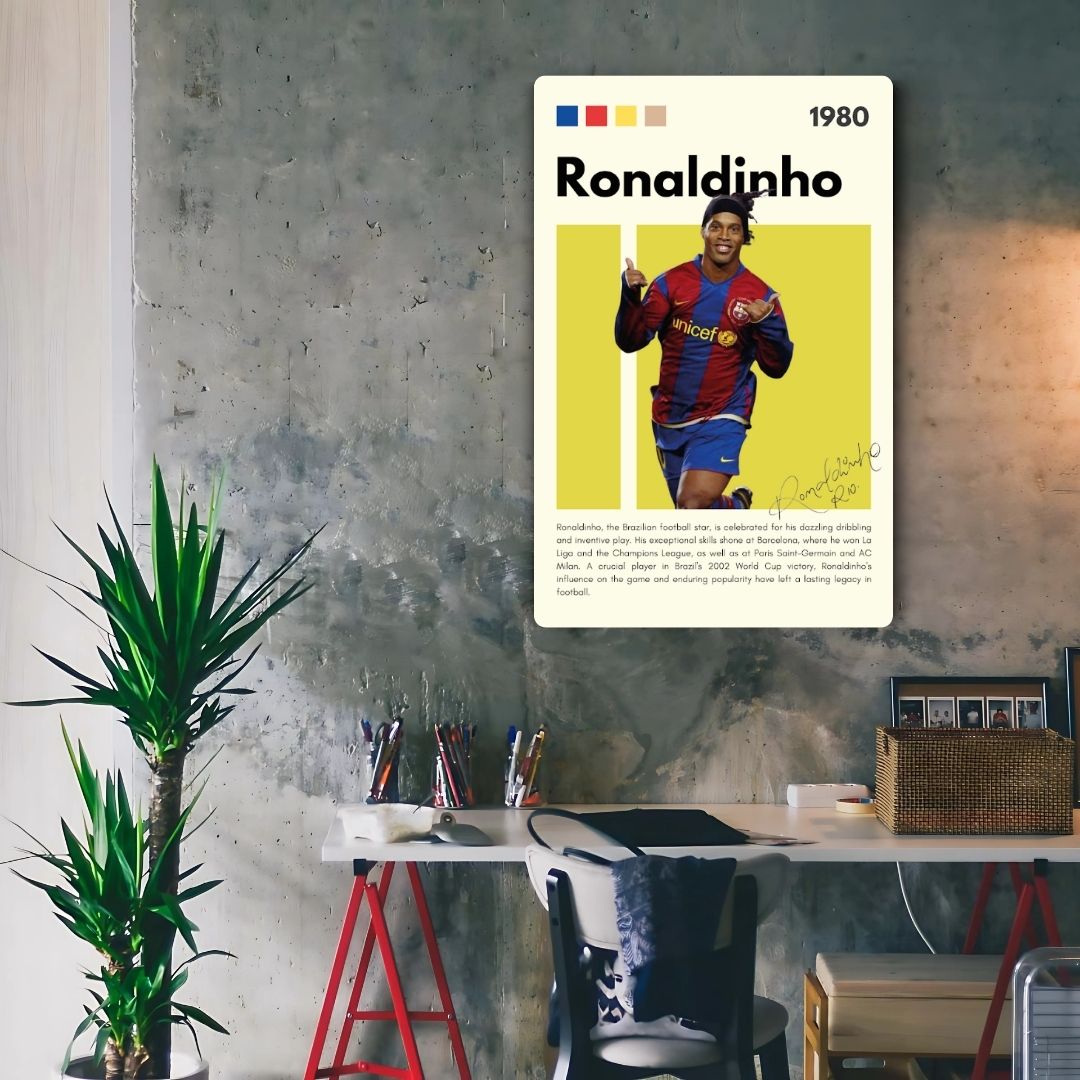 Ronaldinho Metal Poster